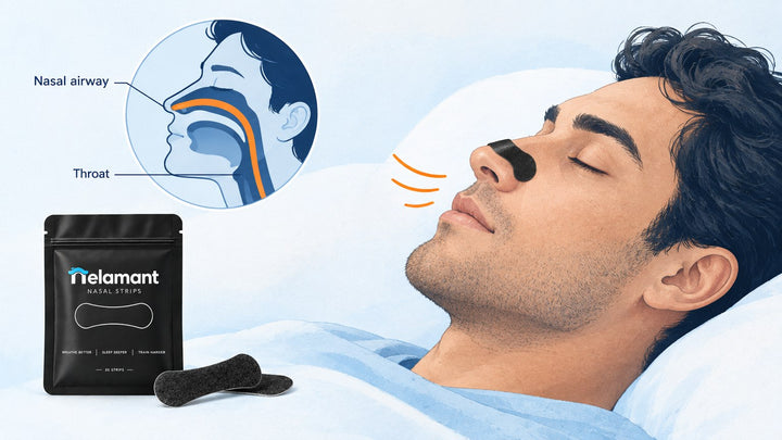 child snoring anatomy illustration showing nasal airway