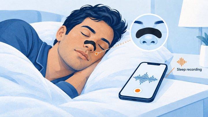 How to tell if you snore using a smartphone sleep-recording app beside your bed