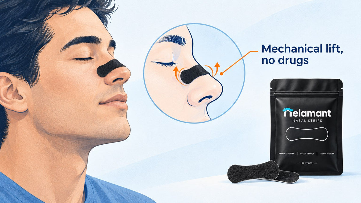 nasal strips every night mechanical lift illustration