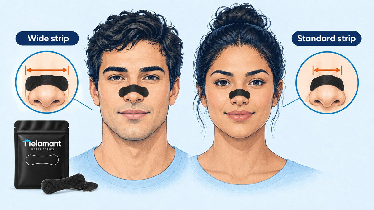 best nasal strips for big noses - wide vs. standard strip fit comparison