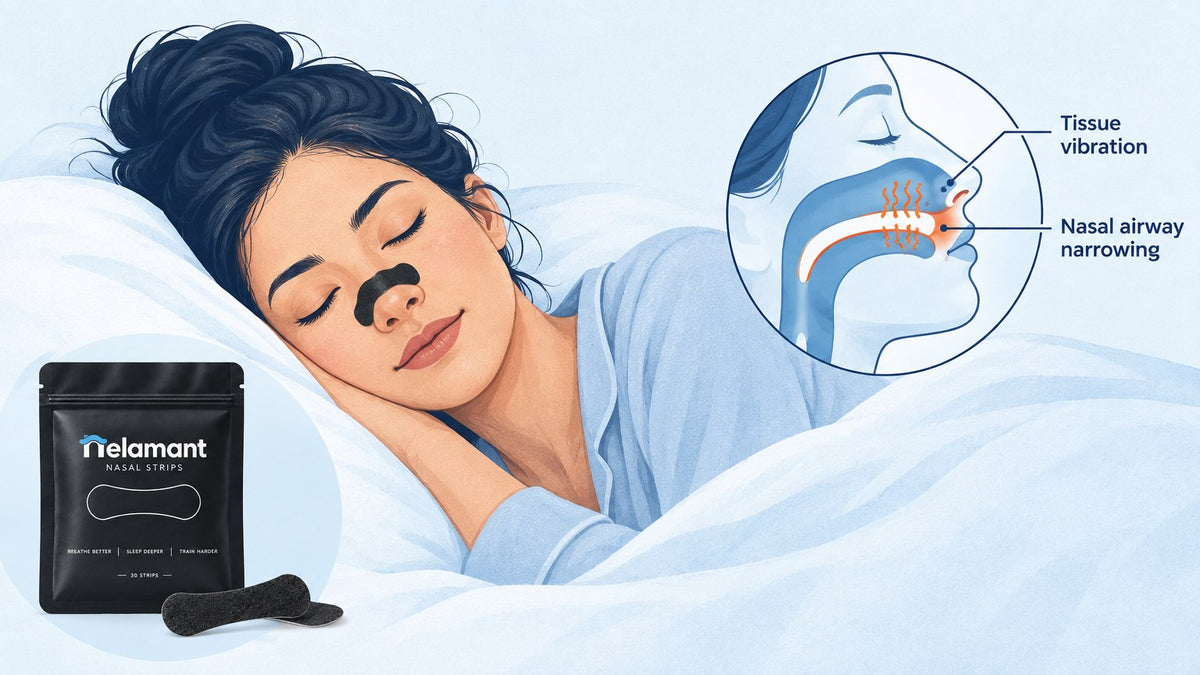 Why women snore-airway diagram showing tissue vibration during sleep
